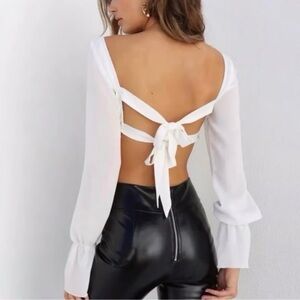 NWOT Tiger Mist Orchard White Top White Small